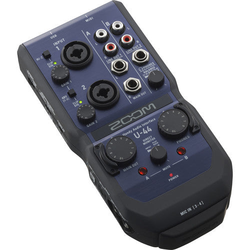 Zoom U-44 Portable 4x4 USB Handy Audio/MIDI Interface Zoom