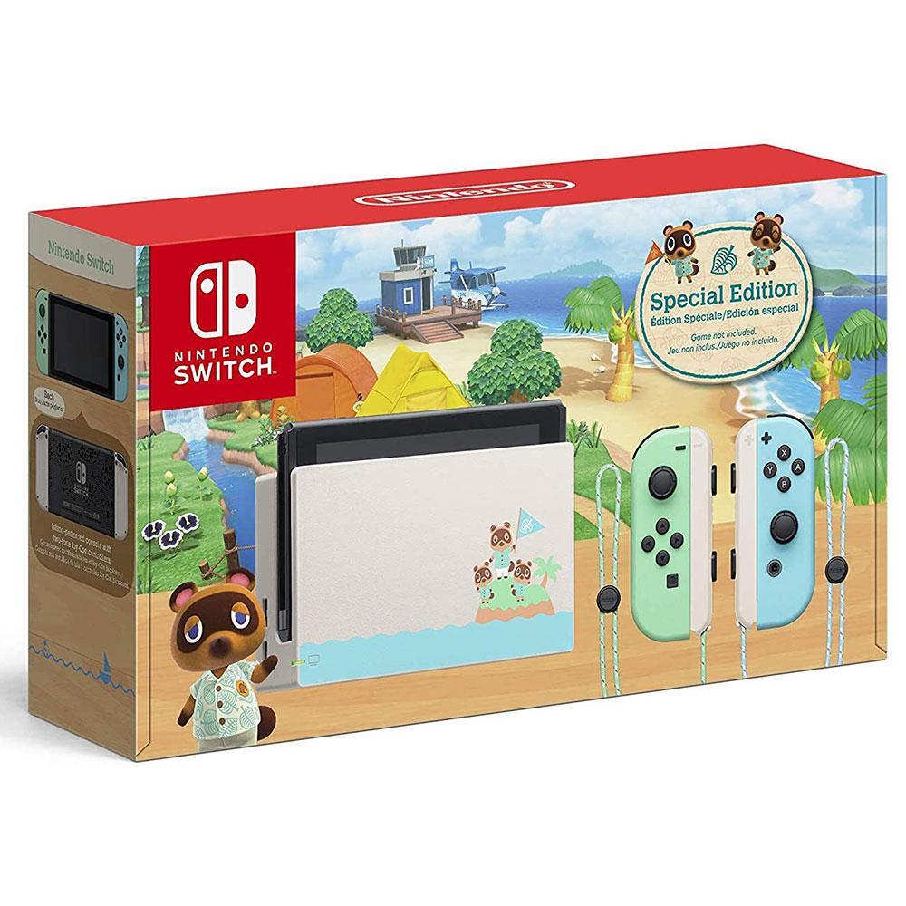 Nintendo Switch Console Animal Crossing New Horizons Special Edition - Neon Blue & Green Nintendo