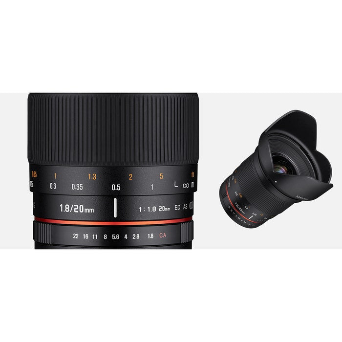 Samyang 20mm F1.8 UMC  Full Frame Camera Lens (Canon EF) SAMYANG