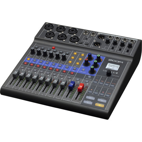 Zoom LiveTrak L-8 Portable 8-Channel Digital Mixer and Multitrack Recorder Zoom