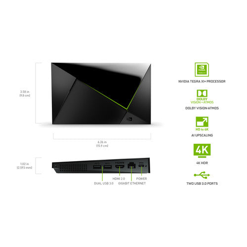 NVIDIA Shield TV Pro 4K HDR Android TV - Black NVIDIA