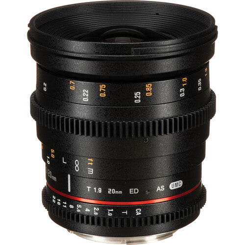 Samyang 20MM T1.9 ED AS UMC Full Frame Lens (CANON EF) SAMYANG