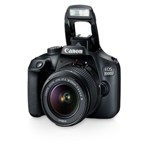 Canon EOS 3000D Kit (EF-S 18-55mm DC III) DSLR Camera - Black Canon