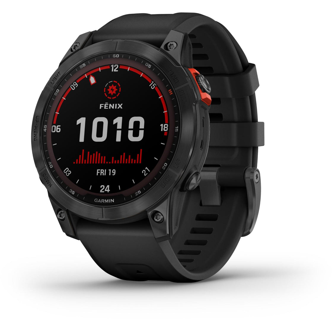 Garmin Fenix 7 Solar Multisport GPS Watch -  Slate Gray with Black Band Garmin