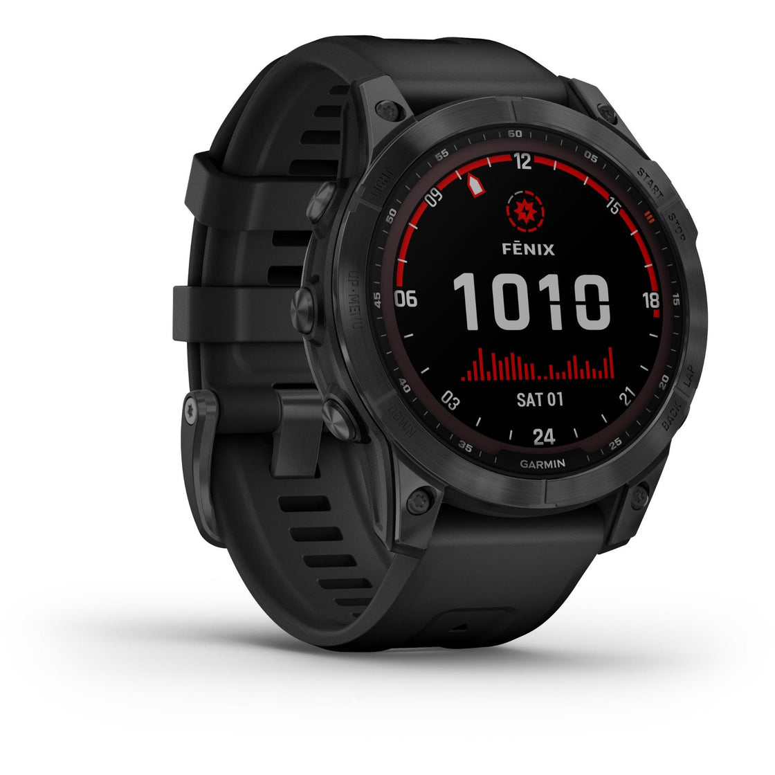 Garmin Fenix 7 Solar Multisport GPS Watch -  Slate Gray with Black Band Garmin