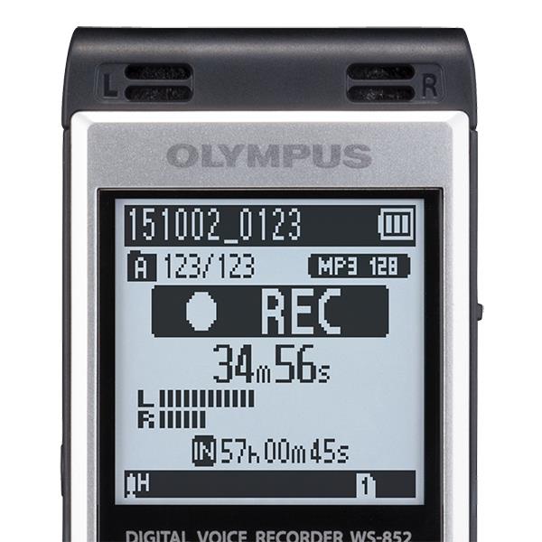 Olympus WS-852 Digital Voice Recorder - Silver Olympus