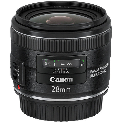 Canon EF 28mm f/2.8 IS USM Camera Lens - Black Canon