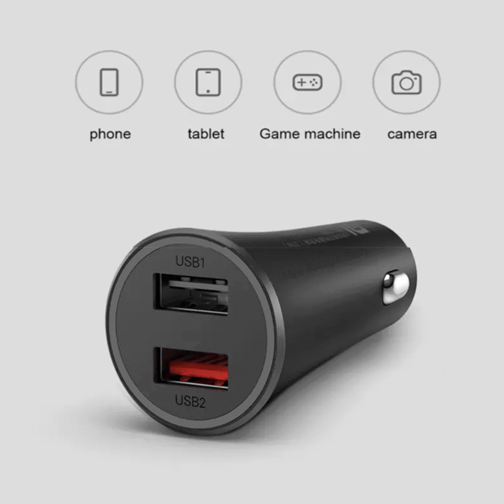 Xiaomi Mi 37W DualPort Car Charger - Black Xiaomi