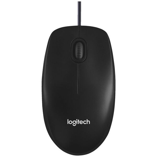 Logitech M100r Wired USB Mouse - Black Logitech