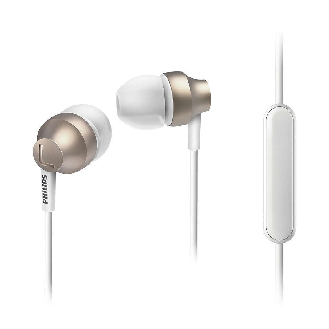 Philips In-Ear Headphones with Mic - Gold (SHE3855GD/00 ) Philips