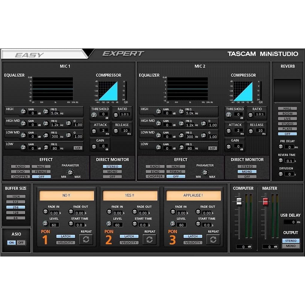 Tascam Ministudio Creator US-42B Podcast Studio - Black Tascam