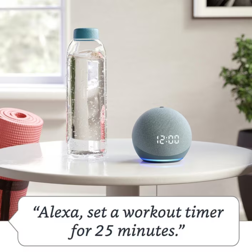 Amazon Echo Dot With Clock & Alexa (4th Generation) Amazon