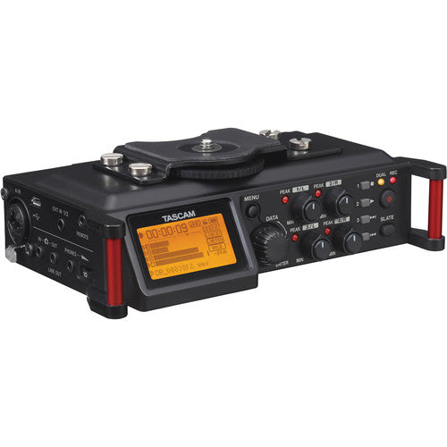 Tascam DR-70D 6-Input / 4-Track Multi-Track Field Recorder with Onboard Omni Microphones Tascam