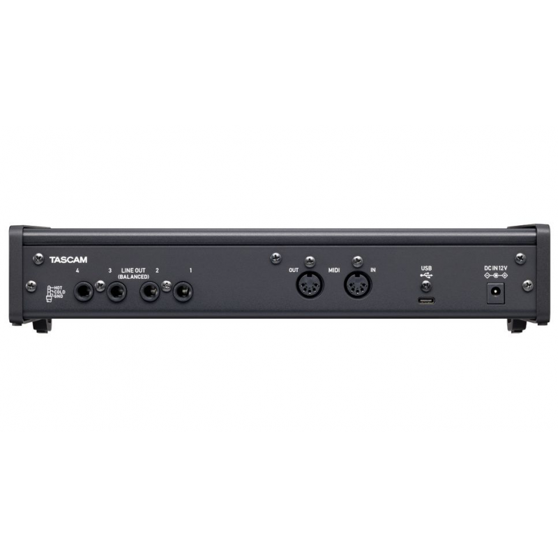 Tascam US-4x4HR Desktop 4x4 USB Type-C Audio/MIDI Interface Tascam